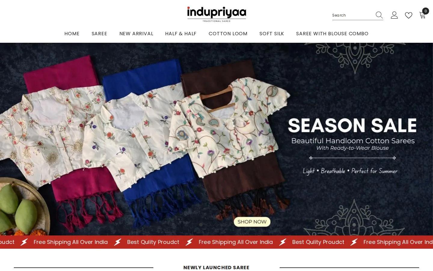 Indupriyaa — Traditional sarees, India