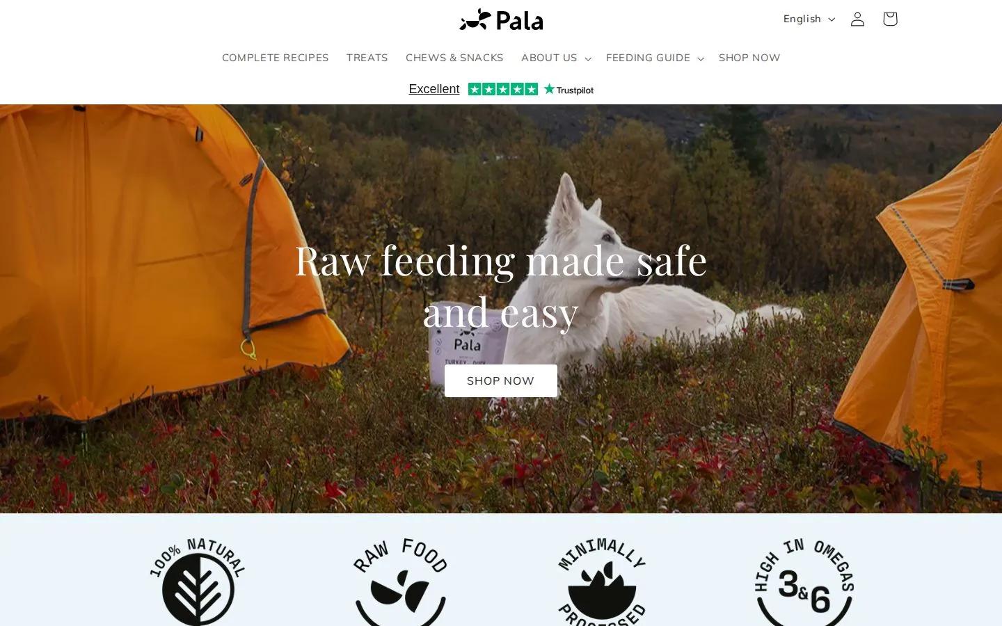 Pala Pets — Air-dried raw food for dogs