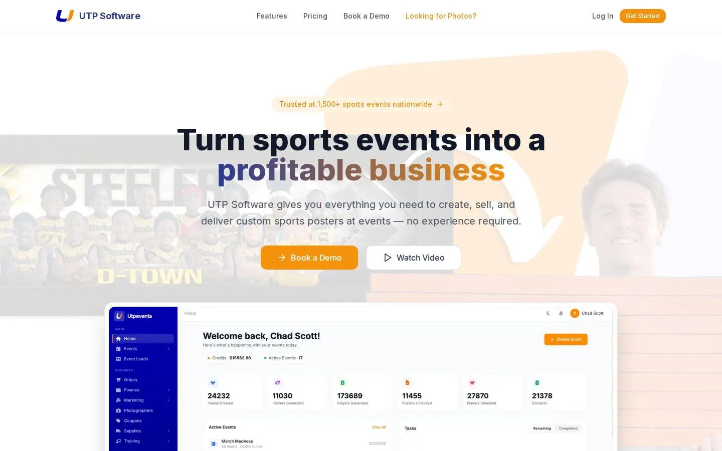 UTP Software — Business platform for sports event photographers